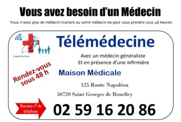 N° de tel pour les rdv à la télémédecine